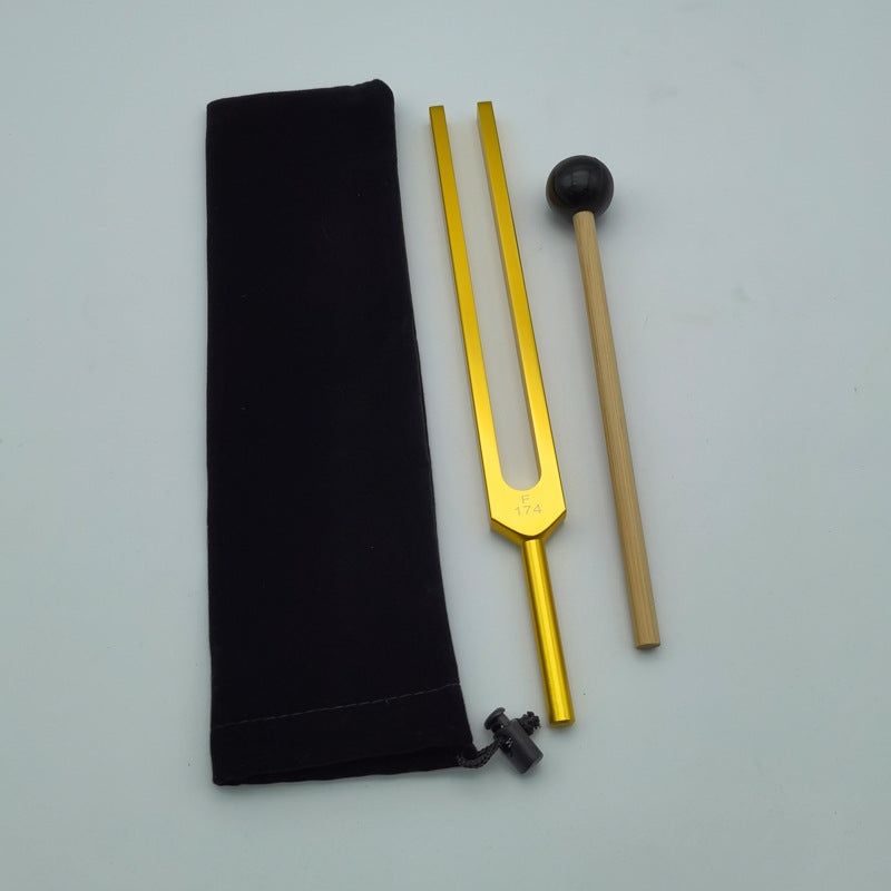 9 gold aluminum alloy tuning fork set 174HZ285396417528639741852963HZ musical instrument accessories