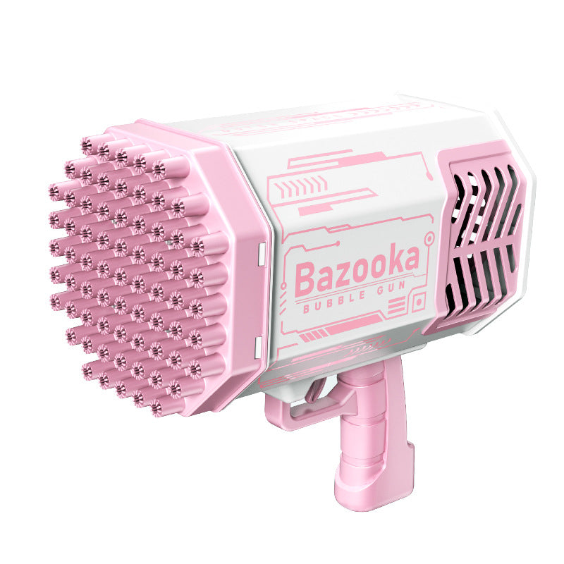 Net Red Gatling Bubble Machine Rechargeable 69-hole Bazooka Bubble Gun Blowing Bubble Water Toys for Children Wholesale