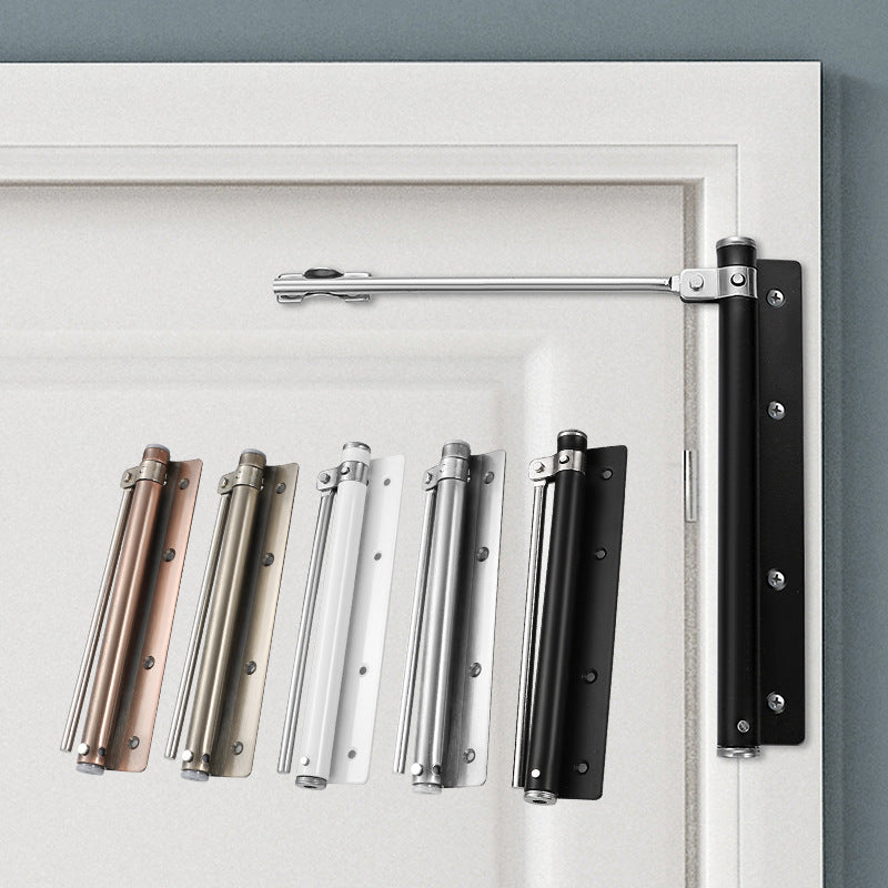 Hotel door stainless steel simple door closer Household light mute buffer adjustable automatic wooden door closer