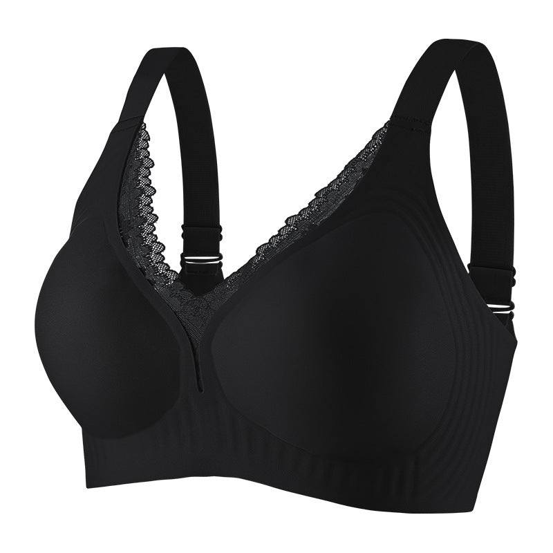 [Big breasts make you look smaller] Seamless underwear for women in summer, thin style, chest-gathering bras to hold side breasts and prevent sagging, large size for fat girls