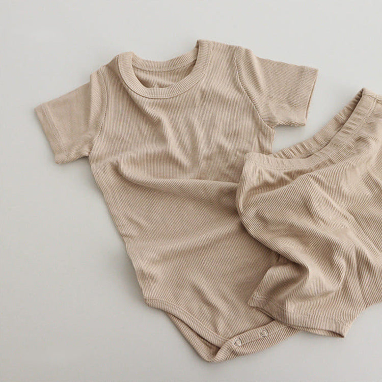 Baby clothes set summer baby clothes modal baby jumpsuit baby fart clothes baby crawling clothes
