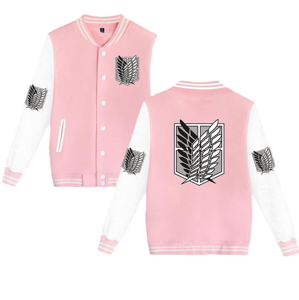 Attack on Titan sweatshirt Allen Wings of Liberty cardigan baseball uniform youth autumn new men's jacket men