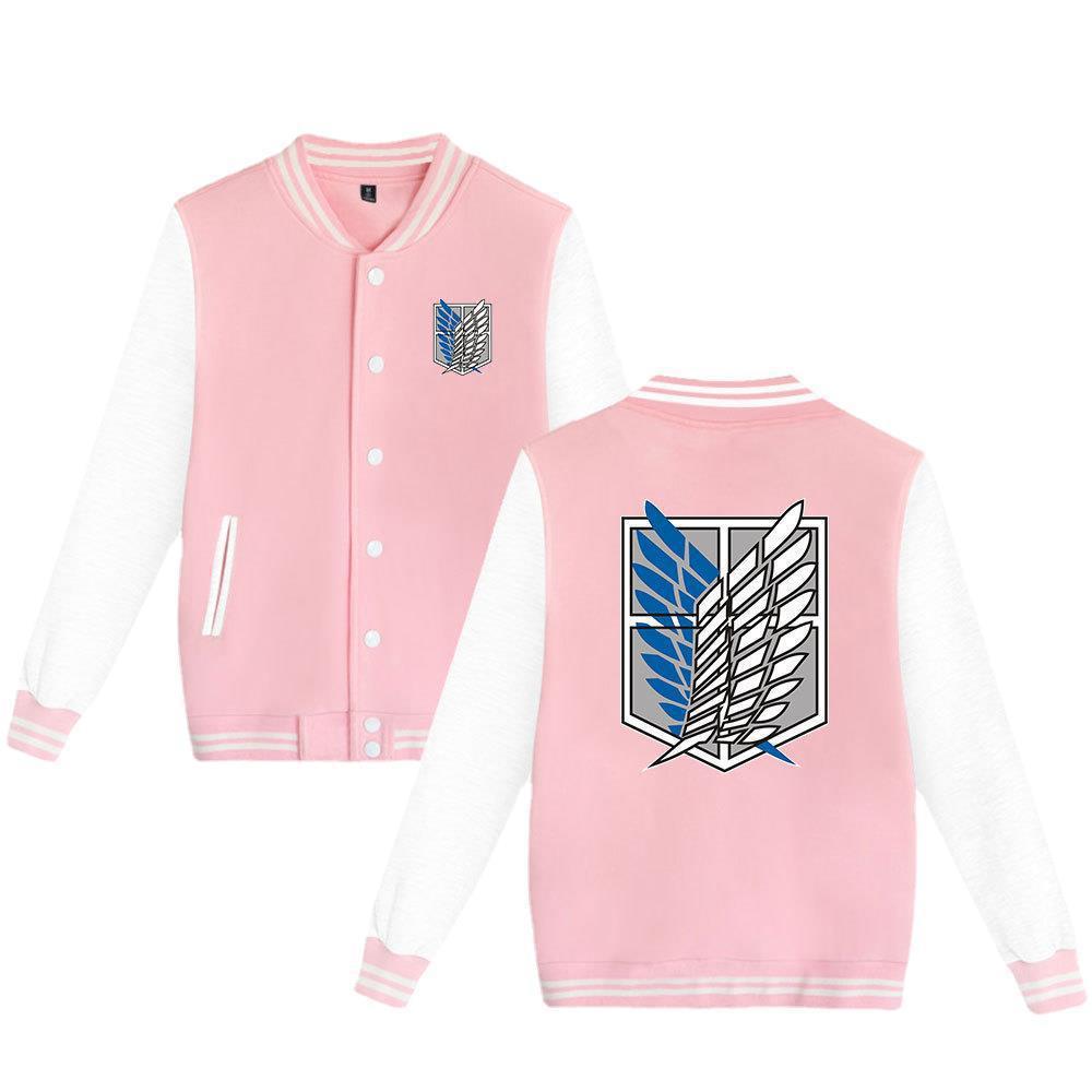 Attack on Titan sweatshirt Allen Wings of Liberty cardigan baseball uniform youth autumn new men's jacket men
