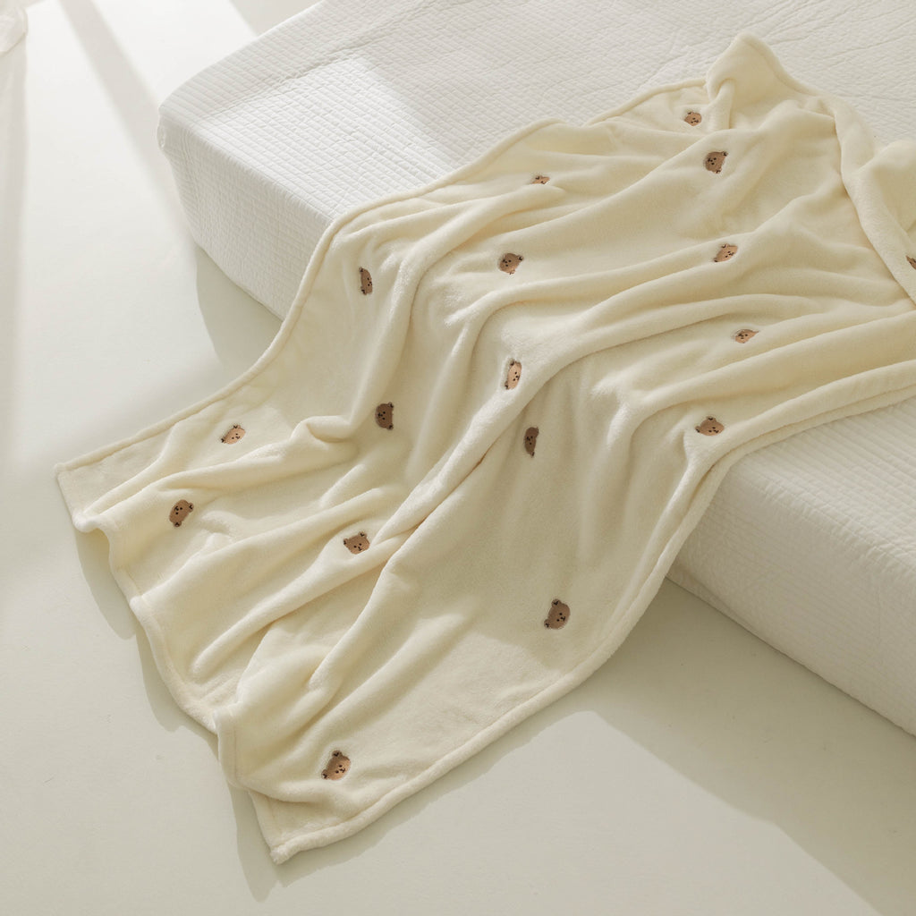 Korea Ins New Baby Velvet Blanket Baby Baby Outing Blanket Autumn and Winter Cover Blanket