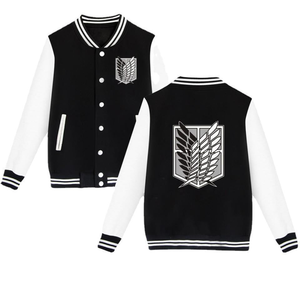 Attack on Titan sweatshirt Allen Wings of Liberty cardigan baseball uniform youth autumn new men's jacket men