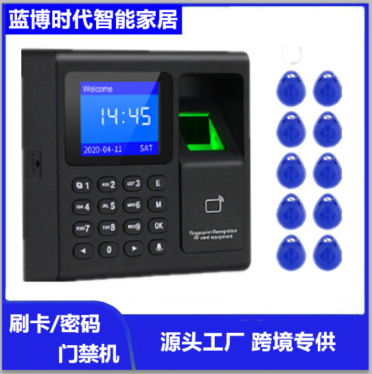 Foreign trade explosion model with screen fingerprint password key swipe card RFID Keypad Access Control
