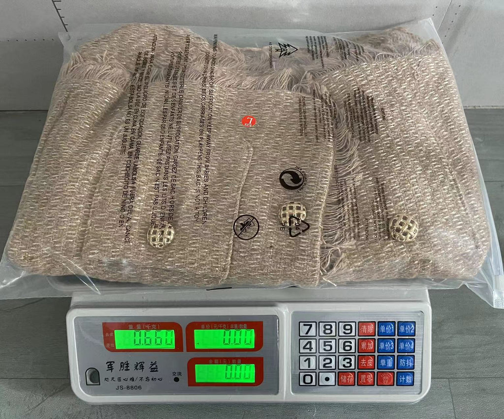 European and American 2024 spring and autumn new metal button pocket woolen short outer single-breasted top jacket Amazon