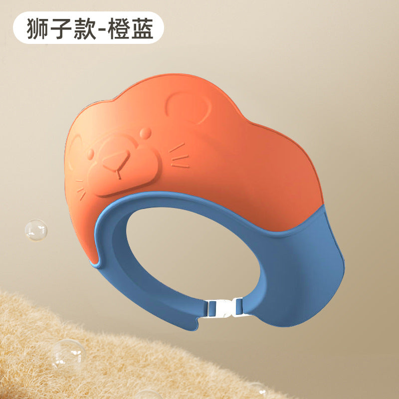 Children's shampoo cap baby waterproof shower cap newborn baby adjustable shampoo cap baby hair washing artifact