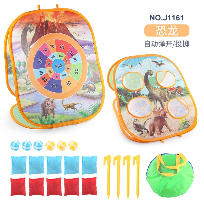 Three-in-one competitive folding goods wholesale set Amazon throwing sandbag tent game throwing toys