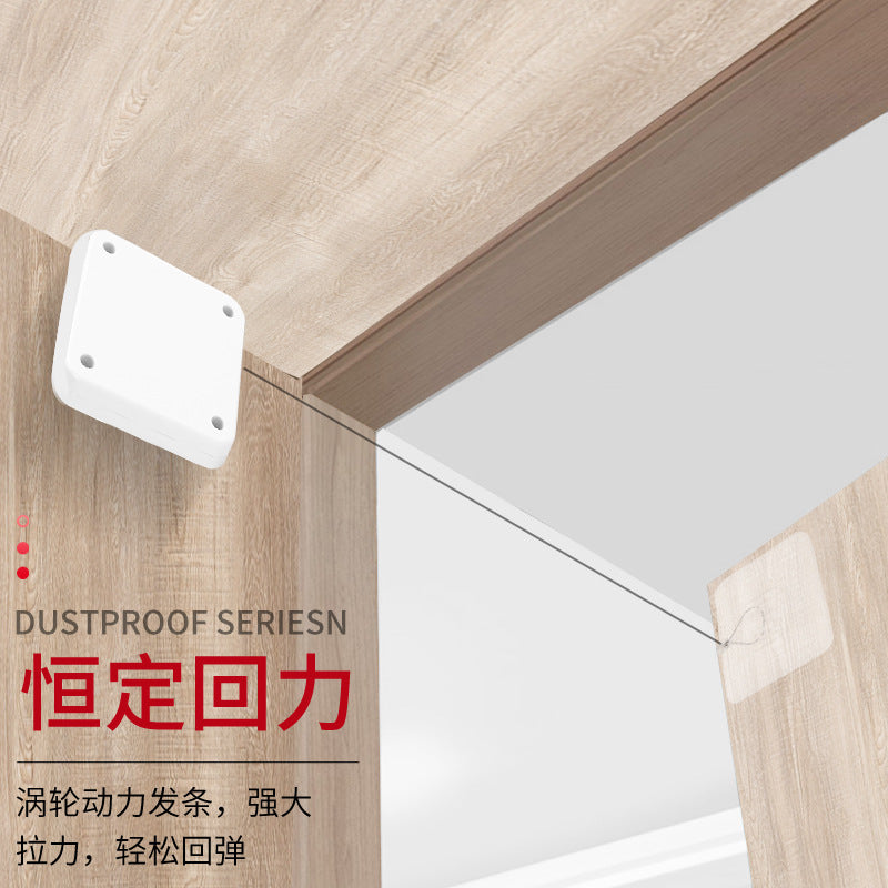 Household non-punching pull rope door closer sliding door bedroom door automatic return simple automatic silent door closer