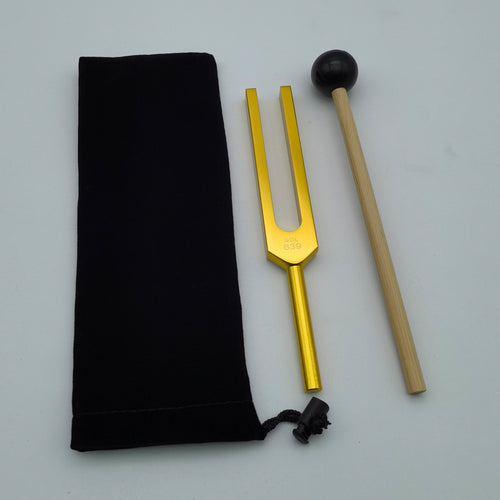 9 gold aluminum alloy tuning fork set 174HZ285396417528639741852963HZ musical instrument accessories