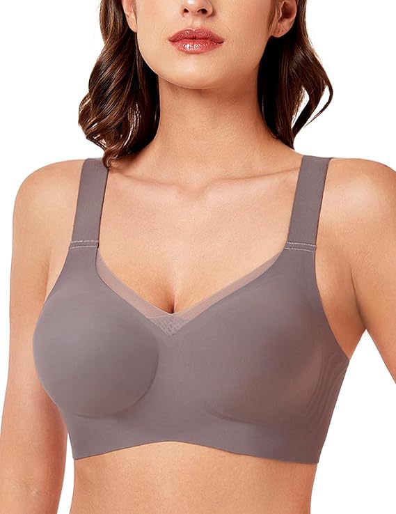 Cross-border special supply of popular style without steel ring bra seamless underwear European and American style large size comfortable foreign trade English washing water label
