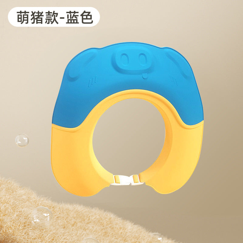 Children's shampoo cap baby waterproof shower cap newborn baby adjustable shampoo cap baby hair washing artifact