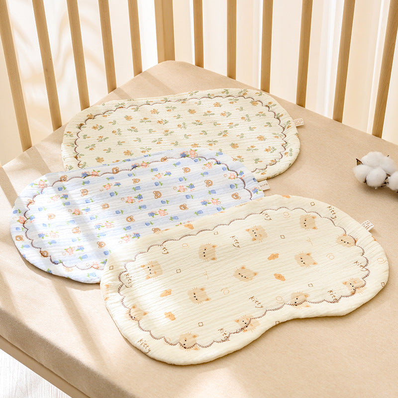Baby pillow (0-6 months), pure cotton baby pillow, newborn baby pillow, small pillowcase/pillow cover.