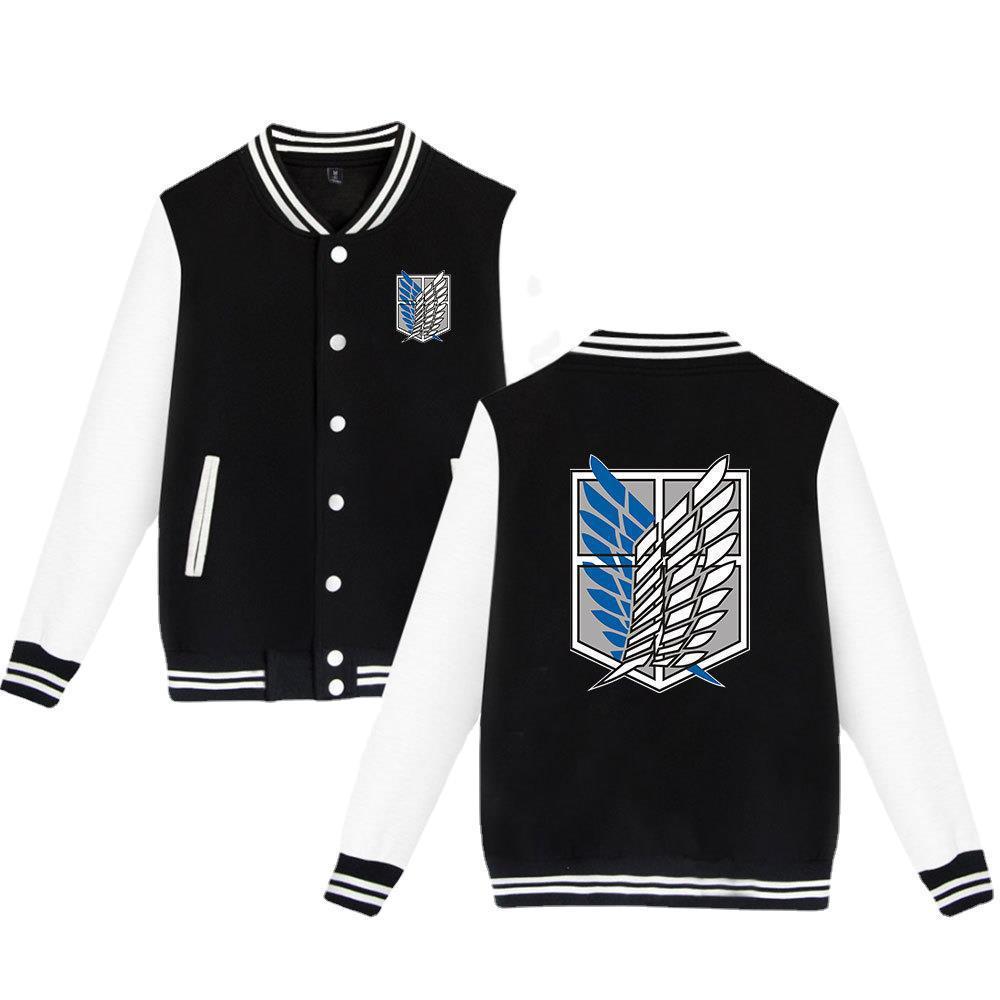 Attack on Titan sweatshirt Allen Wings of Liberty cardigan baseball uniform youth autumn new men's jacket men