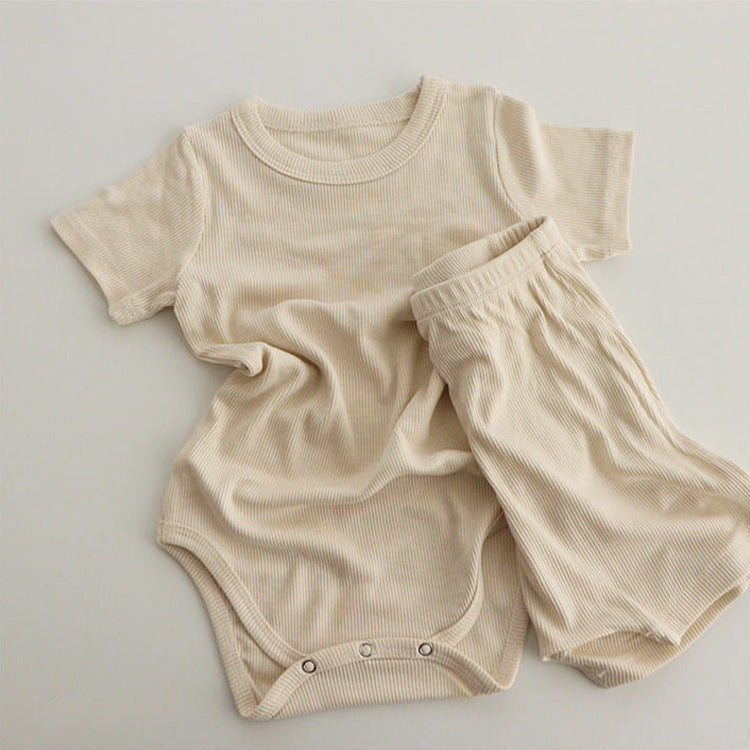 Baby clothes set summer baby clothes modal baby jumpsuit baby fart clothes baby crawling clothes