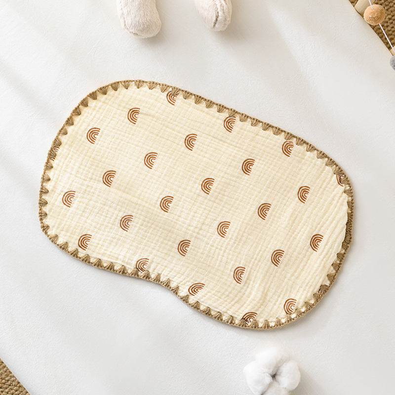 Baby pillow (0-6 months), pure cotton baby pillow, newborn baby pillow, small pillowcase/pillow cover.