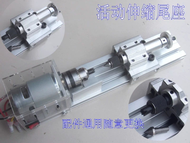 100W cnc Mini Lathe Machine Tool torno DIY Woodworking Wood lathe Milling machine Grinding Polishing Beads Drill Rotary Tool Set